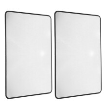 6Stk PVC Lesezeichen Leselupe Vollseite Schwarz Für Senioren