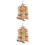 2Ud Para Loros Colgantes De Madera Multicolor Para Masticar 7