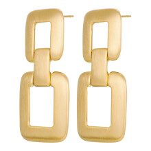 2Paare Goldene Geometrische Ohrstecker 925 Silber, Vintage Schmuck