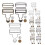 36Jgo Broches De Metal Para Y Con Regulable 3