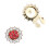 Sleek Minimalist Cufflinks Dazzling Color Blends-Red 1