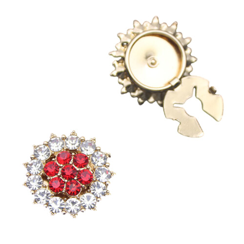 Sleek Minimalist Cufflinks Dazzling Color Blends-Red