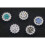 Sleek Minimalist Cufflinks Dazzling Color Blends-Red 7