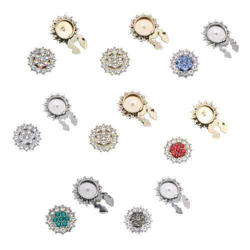 Sleek Minimalist Cufflinks Dazzling Color Blends-Red 1