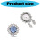 Sleek Minimalist Cufflinks Dazzling Color Blends-Red 4