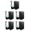5Ud Rack Pared Aluminio Negro Portafiltro Espresso Espacio 4