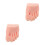 2Ud Modelo Pie Silicona Suave Beige Para Práctica De Nail Art 6