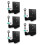 5Ud Rack Pared Aluminio Negro Portafiltro Espresso Espacio 7