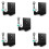 5Ud Rack Pared Aluminio Negro Portafiltro Espresso Espacio 8