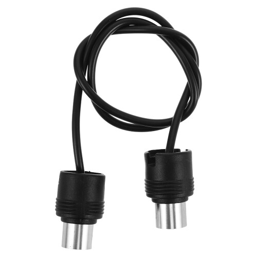 2Ud Cable Midi Negro Para Conectores Derecho Y Ángulo Uso Doméstico 1