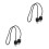 2Ud Cable Midi Negro Para Conectores Derecho Y Ángulo Uso Doméstico 10