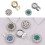 Sleek Minimalist Cufflinks Dazzling Color Blends-Red 3
