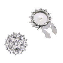 Boutons de manchette double ton de qualité supérieure,-Blanc K