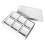 Acrylic Jewelry Display Box Clear-White square box whi 6 models 1