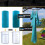 Microfiber Travel Towels Assorted Sizes Quick Dry Sweat Absorption Light Blue 10