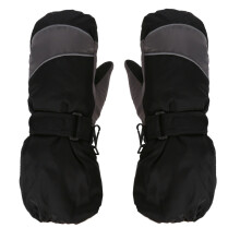 Winter-Skihandschuhe, wasserdicht und atmungsaktiv mit Reißverschluss am langen Bündchen für Kinder, Kleinkinder, Jungen und Mädchen, mit