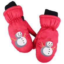 Unisex vintervarme skivanter, åndbare trelags tykke fleece TPU-membran sne- og koldluftforebyggende handsker til drenge og piger
