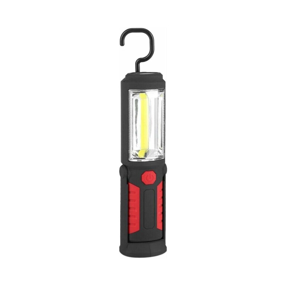 Handheld Flashlight With Magnetic Base, Cob Led Light Ensures Daylight Color Illumination And Multi-Purpose Work Light Functionality For Emergency 9405630060485