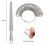 Precision Ring Sizer Set, Jewelry Sizers for Accurate Finger Ring Sizing, Includes 2 Stainless Iron Ring Sizer Gauges with Flat Inside Design, for 5