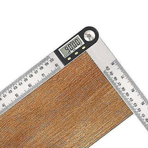 Transferidor digital ultrapreciso de 200 mm / 8 polegadas com lâmina de aço inoxidável, multifuncional para medição de ângulos e comprimentos, 2