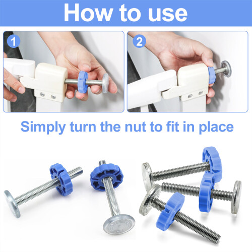 Quarter Round Spindle Rod Adapter, Pressure Mount Kit For Seamless Gate Installation 2