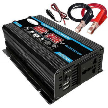 Reiner Sinus-Wechselrichter 12 V auf 220 V, Überlastschutz, einfache Installation, zwei AC-Steckdosen für Wohnmobil und Auto, Fernbedienung,