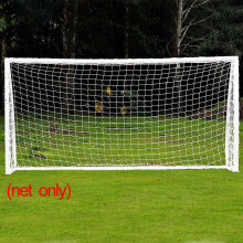 2X But Net de Football de 24X8FT Filet de Football de Sports Postant la Formation de Filet Arrière-Cour