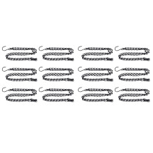12 Pack Hänge Kette, Robust und Langlebig 50cm Hänge Korb Ersatz Kette -3 Punkt Garten Pflanze Aufhänger für Außen Oder Indoor