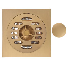 2Stk Bodenablauf Gold Messing Doppelnutzung Mit Leicht
