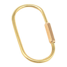 2Stk Hängender Schlüsselanhänger Hochwertigem Goldfarbenem Messing