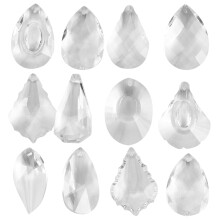 36Stk Kristall Zubehör Für Lampen Haushaltsdeko Transparent