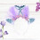 2Stk Bunter Shell Haarreif Kinder Leicht Haarband 10