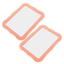 4Stk Kleiner Magnetischer Schminkspiegel Für Zuhause Orange Ps+