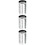 3Stk Silberner Flexibler Luftschlauch Aluminium Abluftsystem 8