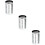 3Stk Silberner Flexibler Luftschlauch Aluminium Abluftsystem 9