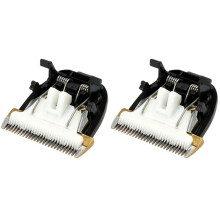 2X Professional Pet Scissors Electric Hair Clipper Trimmer Dogs Cutting Machine Ceramic Titanium Knife for RFCD-9100