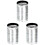 3Stk Silberner Flexibler Luftschlauch Aluminium Abluftsystem 2