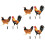 6Stk Garten Huhn Acryl Hof 7