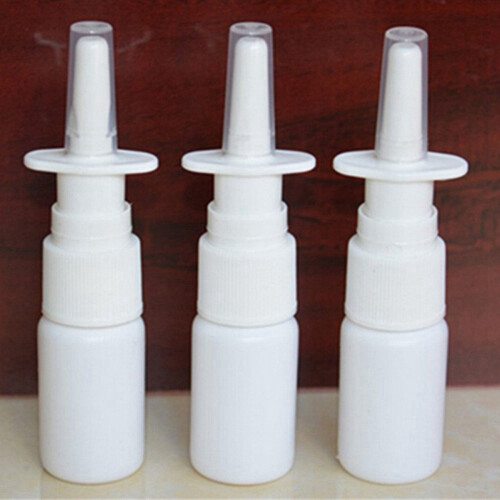 20Pcs 10Ml Spray Bottle Refillable Plastic Mist Nose Nasal Sprayer 1