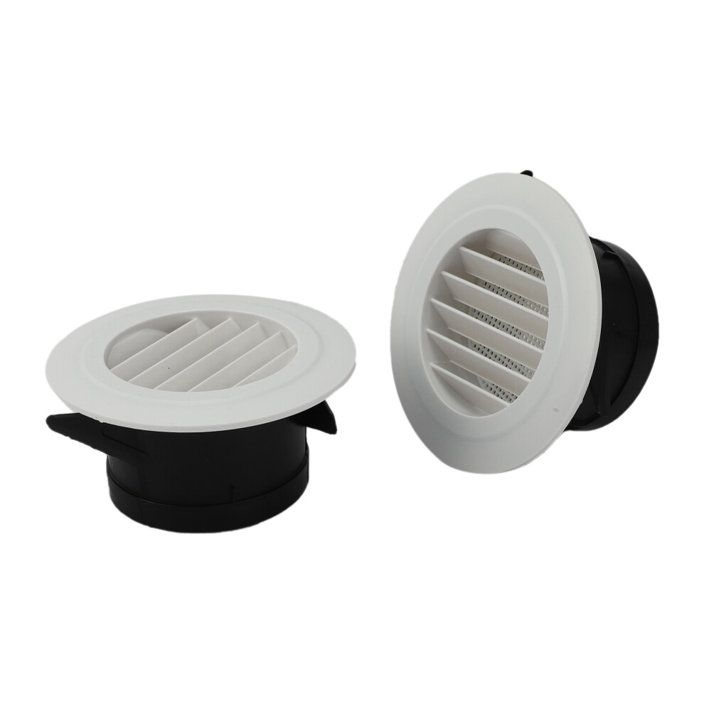4 Pieces 4 Inch Air Vent Louver, Air Grill Cover With Built-In A Fly Screen For Bathroom Office Home 4712867355389