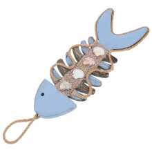 3Stk Holz Fischgräte Wandornament Design Für