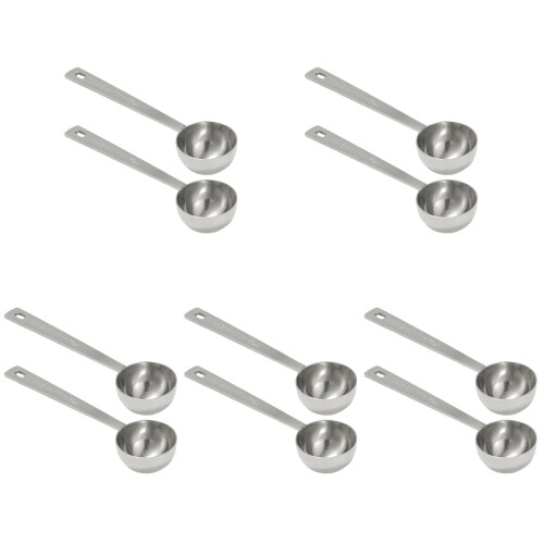 10Stk Silber Messlöffel Tee Backzutaten 1
