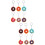 12Stk Donuts Schlüsselanhänger PVC Charm 9