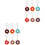 12Stk Donuts Schlüsselanhänger PVC Charm 5