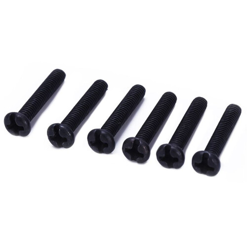 12 Pcs Electric Guitar Tremolo Bridge String Saddles Mount Adjust Conical Spring and Screws Black 2