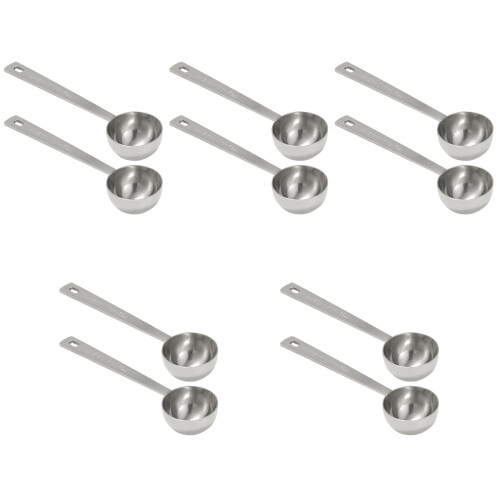 10Stk Silber Messlöffel Tee Backzutaten 2