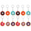 12Stk Donuts Schlüsselanhänger PVC Charm 4
