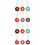 12Stk Donuts Schlüsselanhänger PVC Charm 7