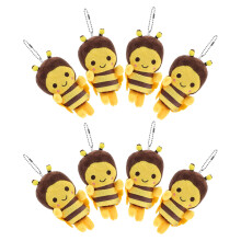 24Stk Niedliche Bienen Plüsch Schlüsselanhänger Für Taschen