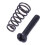 12 Pcs Electric Guitar Tremolo Bridge String Saddles Mount Adjust Conical Spring and Screws Black 4